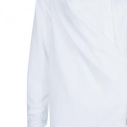 Chalayan White Poplin Zip Shirt  S