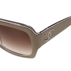 مملوكة مسبقًا Chanel Beige 5221 CC Square Women's Sunglasses