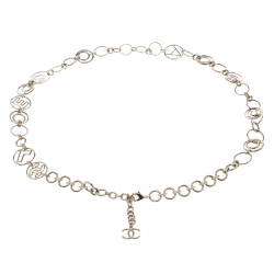 مملوكة مسبقًا Chanel CC Logo Charm Gold Tone Chain Link Belt / Necklace