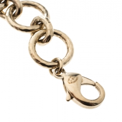 مملوكة مسبقًا Chanel CC Logo Charm Gold Tone Chain Link Belt / Necklace