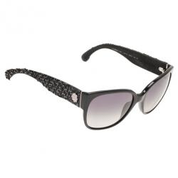 Pre Owned Chanel Black 5237 Tweed Sunglasses