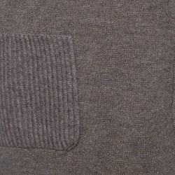 Chanel Brown Lurex Knit Long Sleeve Sweater Dress M