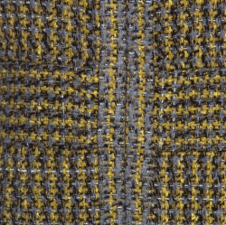 Chanel Yellow and Grey Fantasy Tweed Belted Blazer and Dress Set M