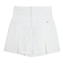 Pre Owned Chanel High Waist Pleated Shorts M
