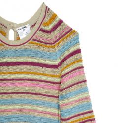 مملوكة مسبقًا Chanel Resort 2011 Striped Long Sleeve Dress M