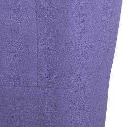 Chanel Lavender Wool Skirt Suit M