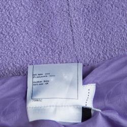 Chanel Lavender Wool Skirt Suit M