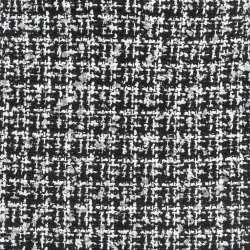 Pre Owned Chanel Monochrome Tweed Pencil Skirt L