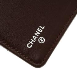 Pre Owned Chanel Black Quilted Leather CC Long Wallet