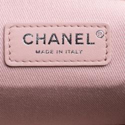 Pre Owned Chanel Fatigue Green Canvas Sequin Cuba La Habana Chain Hobo 