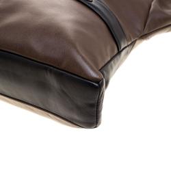 مملوكة مسبقًا Chanel Dark Brown Leather Large Girl Chanel Bag