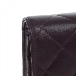 Pre Owned Chanel Purple Lambskin WOC
