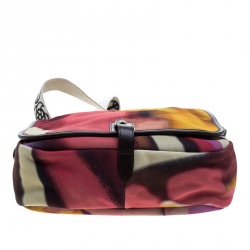Chanel Muliticolor Nubuck Leather CC Flower Power Messenger Bag
