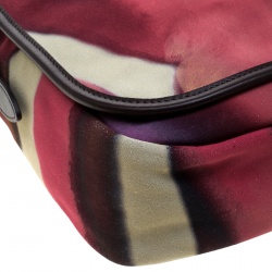 Chanel Muliticolor Nubuck Leather CC Flower Power Messenger Bag