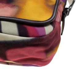 Chanel Muliticolor Nubuck Leather CC Flower Power Messenger Bag