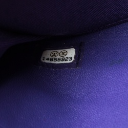 Chanel Purple Quilted Leather Reissue Zip Around Wallet