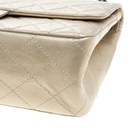 مملوكة مسبقًا Chanel Light Gold Quilted Leather Reissue 2.55 Classic 227 Flap Bag