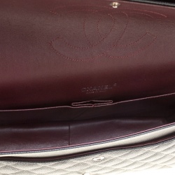 Pre Owned Chanel Black Leather Maxi Classic Double Flap Bag