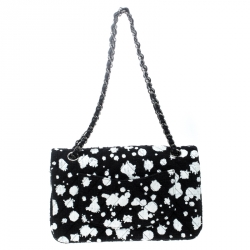 مملوكة مسبقًا حقيبة شانيل كلاسيك بقلاب مزدوج جلد مبطن بيج ميتاليك