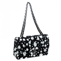 مملوكة مسبقًا حقيبة شانيل كلاسيك بقلاب مزدوج جلد مبطن بيج ميتاليك