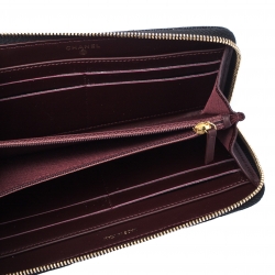 Chanel Black Quilted Leather Zip Around Wallet