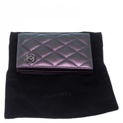 مملوكة مسبقًا  Chanel Metallic Quilted Leather Classic Bifold Wallet