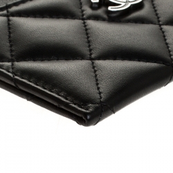 مملوكة مسبقًا Chanel Black Quilted Leather Classic Card Holder