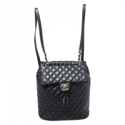 Chanel Calfskin Quilted Small Urban Spirit Backpack Black – STYLISHTOP