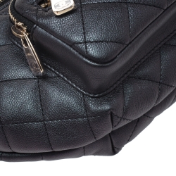 Pre Owned Chanel Metallic Green/Purple Quilted Leather Fanny Pack Waistbelt Bag