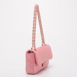 Pre Owned Chanel Ltd. Ed. Pink Precious Collection Medium Classic Flap