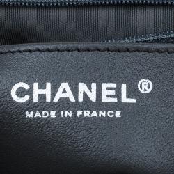 Pre Owned Chanel Dark Grey Lambskin Elementary Chic Flap Bag