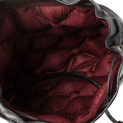 Pre Owned Chanel Black Quilted Leather Chesterfield Backpack