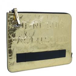 Pre Owned Chanel Gold Medium Feminine Pouch