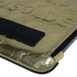 Pre Owned Chanel Gold Medium Feminine Pouch