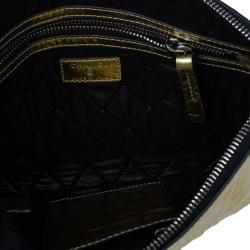 Pre Owned Chanel Gold Medium Feminine Pouch