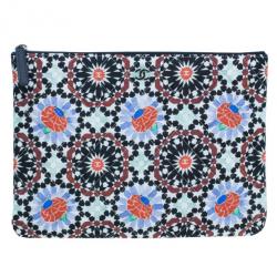 Pre Owned Chanel Multicolored Flower Limited Clutch