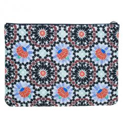Pre Owned Chanel Multicolored Flower Limited Clutch