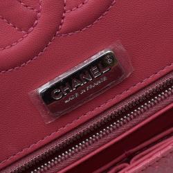 Pre Owned  Chanel Red Ombre Python Medium Classic Double Flap Bag 