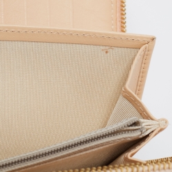 Pre Owned محفظة مفكرة شانيل سحاب ملتف جلد كافيار مبطن أسود