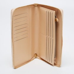 Pre Owned محفظة مفكرة شانيل سحاب ملتف جلد كافيار مبطن أسود