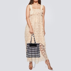 مملوكة مسبقًا Chanel Black Quilted Jersey Foldable Tote With Chain Bag