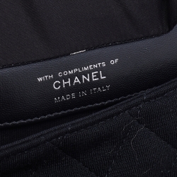 مملوكة مسبقًا Chanel Black Quilted Jersey Foldable Tote With Chain Bag