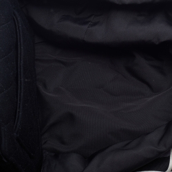 مملوكة مسبقًا Chanel Black Quilted Jersey Foldable Tote With Chain Bag