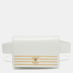 Chanel White Caviar 3 'CC' Belt Bag Q6AFTY0FWB000