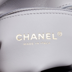 Chanel Grey Quilted Leather Medium Color Match Flap Bag