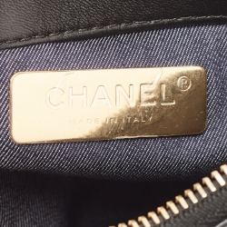 Pre Owned Chanel Black Leather CC Mania Double Zip Waist Belt Bag