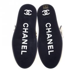 Pre Owned Chanel Gold Metallic Leather Camellia Flowers Embellished High Top Sneakers Size 39.5