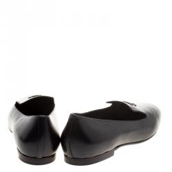 Pre Owned حذاء سموكينغ سليبرز شانيل جلد أسود CC مقاس 39.5