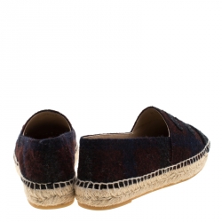 Pre Owned  حذاء إسبادريلز شانيل CC قماش مزيج صوف متعدد الألوان مقاس 39