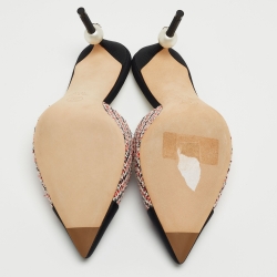 Chanel Multicolor Canvas Mules Size 40.5